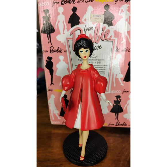 Enesco Other - BARBIE DOLL 1993 EnescoFashion Collection Figurine Red Flare Figure